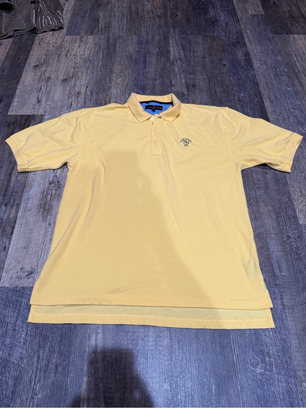 Tommy Hilfiger Pale Yellow Polo with Chest Crest